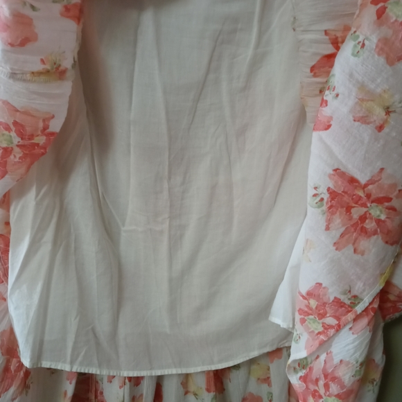 Chaps cotton gauze flowing skirt. Beautiful. Never worn size XL - Picture 3 of 3